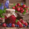 Картина за номерами - Малинове варення 40х40 см.