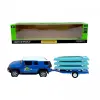 Машина+прицеп мет. 1:43 Toyota FJ,відкр.двері,короб.28*8*6,5см