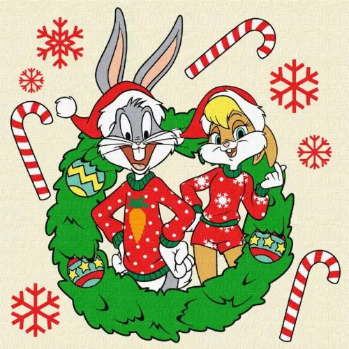 Картина по номерах "Bugs & Lola" 25х25 см