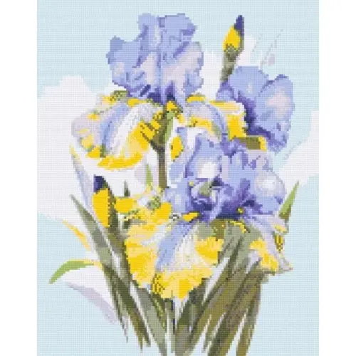 Алмазна мозаїка "Букет ірисів" 40*50 см