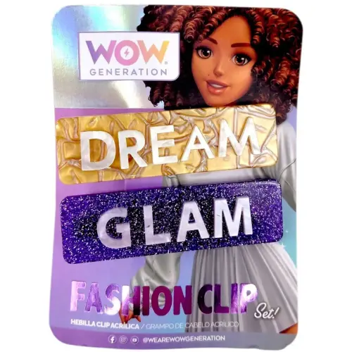 Вишукана заколка для волосся, 2 штуки в наборі DREAM GLAM ФІОЛЕТОВИЙ