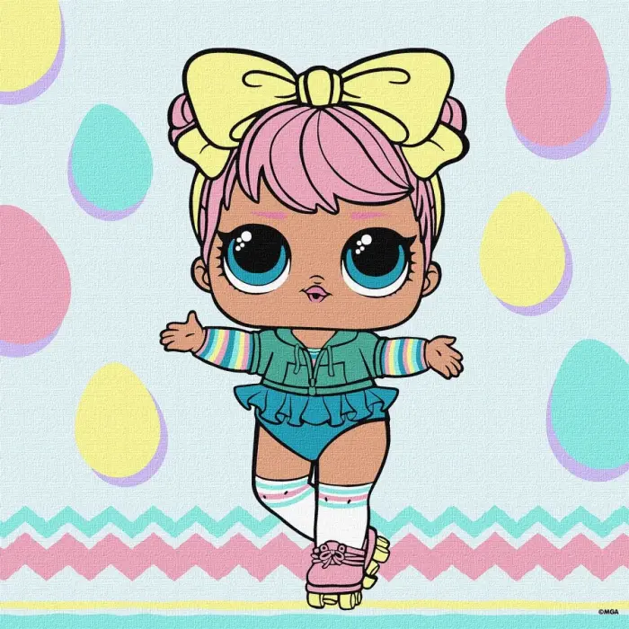 Набір для розпису по номерах для дітей "L.O.L. Surprise! Spring Bling DAWN" 30х30см