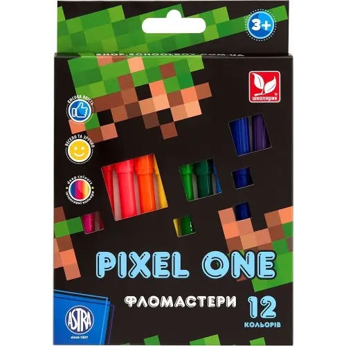Фломастеры Pixel One, (12 цветов в наборе)