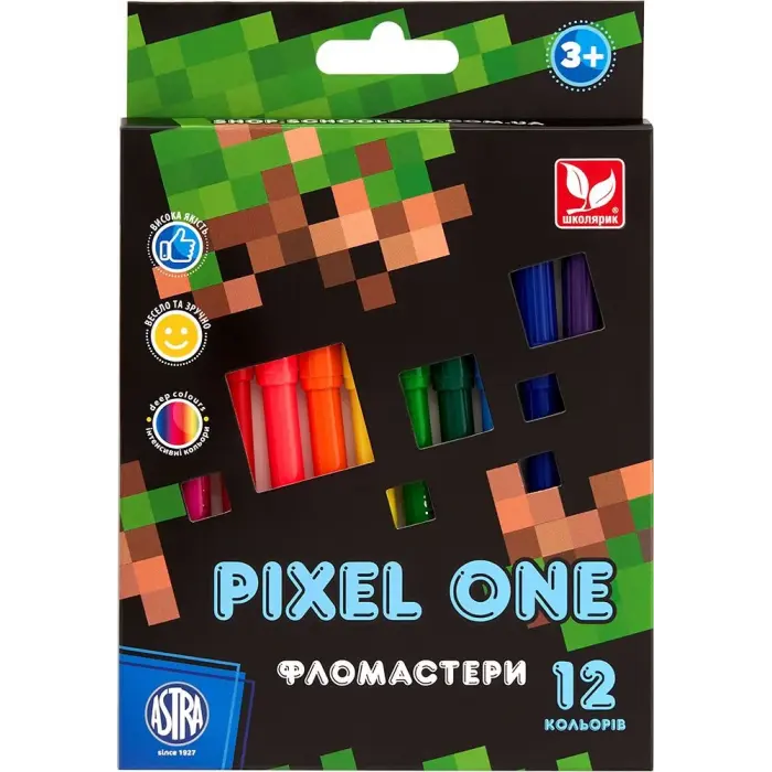 Фломастеры Pixel One, (12 цветов в наборе)