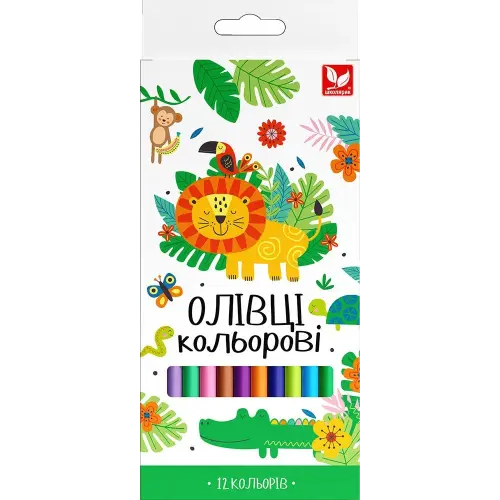 Карандаши цветные трехгранные Школьник 12 цветов