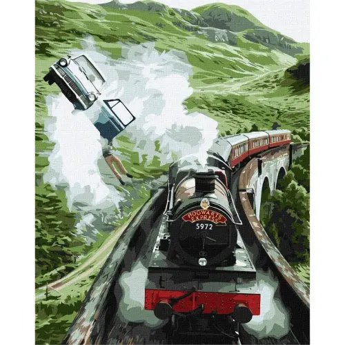 Картина за номерами "Harry Potter: Політ до Гоґвортсу" 40х50см