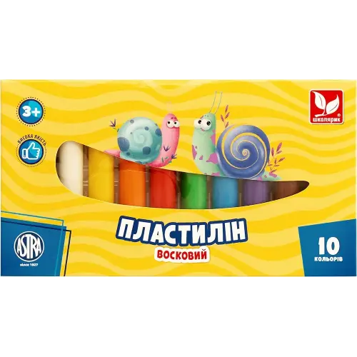 Пластилін круглий (10 кольорів в наборі)