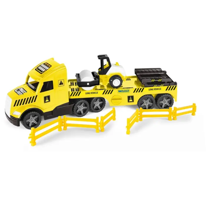 Грузовик с катком, Magic Truck Technic (желтая)