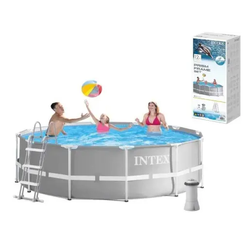 Intex Бассейн каркасный (объем: 8592л (90), размер: 366смх99см., лестница, насос-фильтр (2006 л/ч, стремянка), в коробке