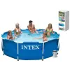 Intex Бассейн каркасный объем: 4485л, размер: 305х76см, фильтр-насос 1250л/ч, сеть 220-240В, возраст 6+ лет