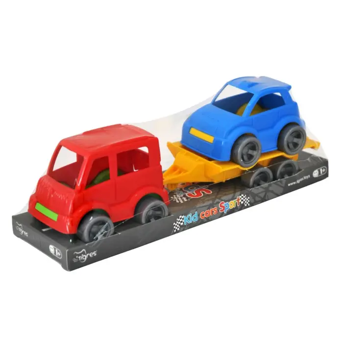 Набор авто Kid cars Sport 3 эл. на планшетке (автобус + гольф)