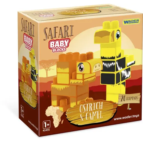 Baby Blocks конструктор Сафарі - страус & верблюд