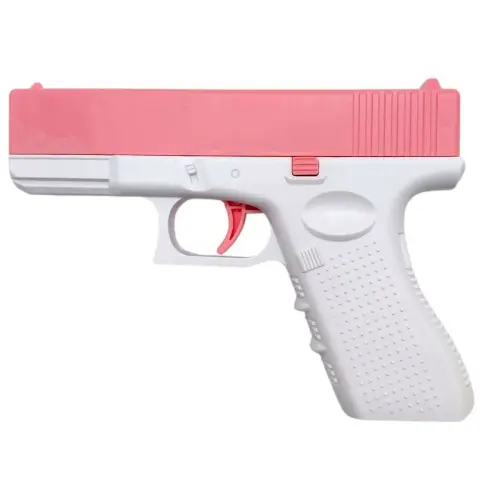Водный пистолет "GLOCK" 16*11,5см (РОЗОВО-БЕЛЫЙ)