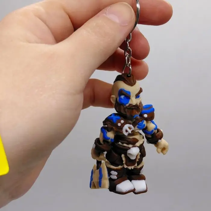 Брелок (3d печать) "Кратос. God of War", 7 см