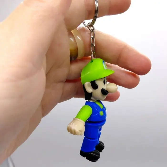 Брелок (3d друк) "БРАТИ МАРІО: ЛУЇДЖИ \ MARIO", 7.5 см