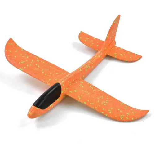Уцінка. Літачок-піноліт без світла, у пакеті 48*15*3 см (ПОМАРАНЧЕВИЙ) Немає хвостової частини
