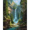Картина по номерах "Величний водоспад" 40х50 см