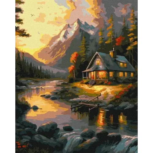 Картина за номерами - Золотий захід сонця ©art_selena_ua