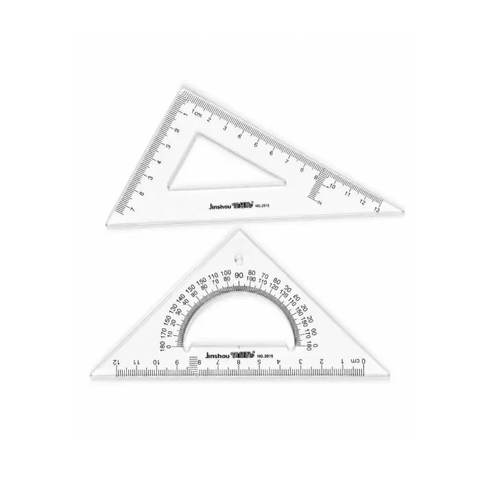 Линейки треугольник, транспортир 15 см