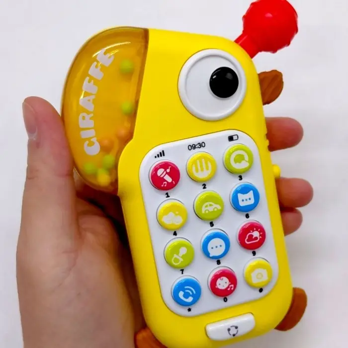 Игрушечный мобильный телефон, музыкальный (ЖЕЛТЫЙ)