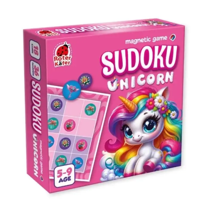 Магнітна гра "ROTER KAFER. SUDOKU: UNICORN" ROTERKAFER