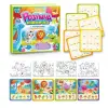 Логічна книжка 88384 (40) "WToys", 10 сторінок, тваринки, картки на липучках, сортер, водна розмальовка, водний маркер, в плівці