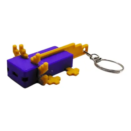 3D Брелоки MINECRAFT / МАЙНКРАФТ AXOLOTL/ АКСОЛОТЛЬ KEYCHAIN, 3D печать