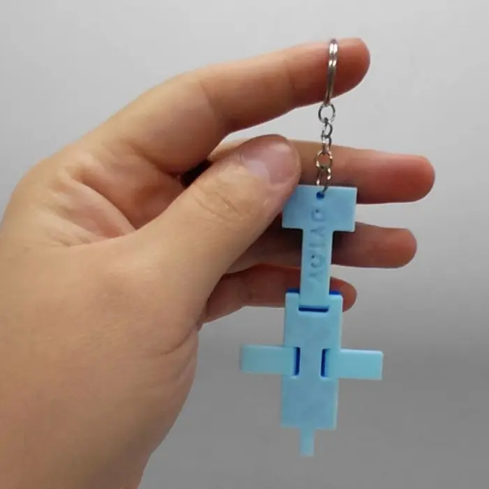 Брелок 3D друк "Minecraft Dolphin / Дельфін Майнкрафт", Keychain
