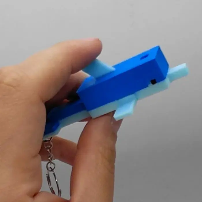 Брелок 3D друк "Minecraft Dolphin / Дельфін Майнкрафт", Keychain