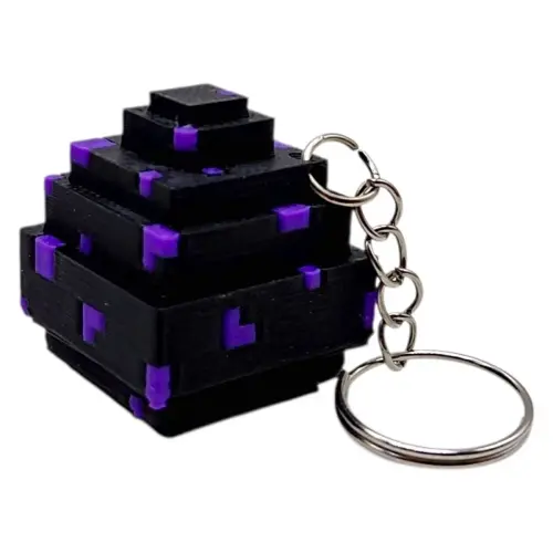 3D Брелоки MINECRAFT / МАЙНКРАФТ DRAGON EGG / ЯЙЦО ДРАКОНА KEYCHAIN, 3D печать