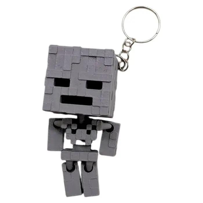 3D Брелоки MINECRAFT / МАЙНКРАФТ CHUBBY SKELETON / СКЕЛЕТ ГОЛОВАСТИК KEYCHAIN, 3D печать