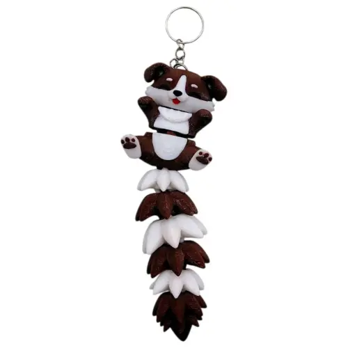 3D Брелоки FLEXI DOG LONG TAIL/ СОБАКА ХВОСТИК KEYCHAIN, 3D друк
