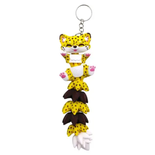 3D Брелоки FLEXI CHEETAH LONG TAIL/ ГЕПАРД ХВОСТИК KEYCHAIN, 3D печать