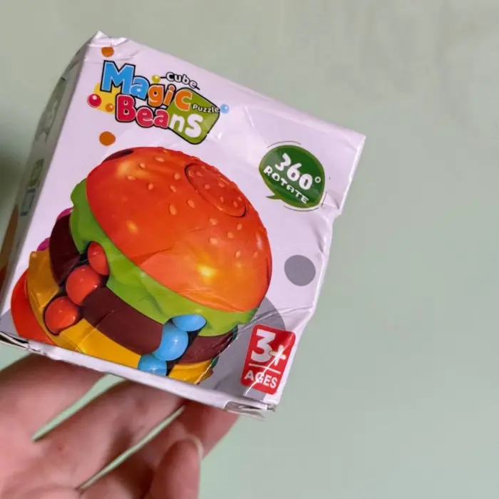 Уценка. Головоломка – лабиринт из бусин, короб. 6,8*6,8*6,8см - Помята коробка
