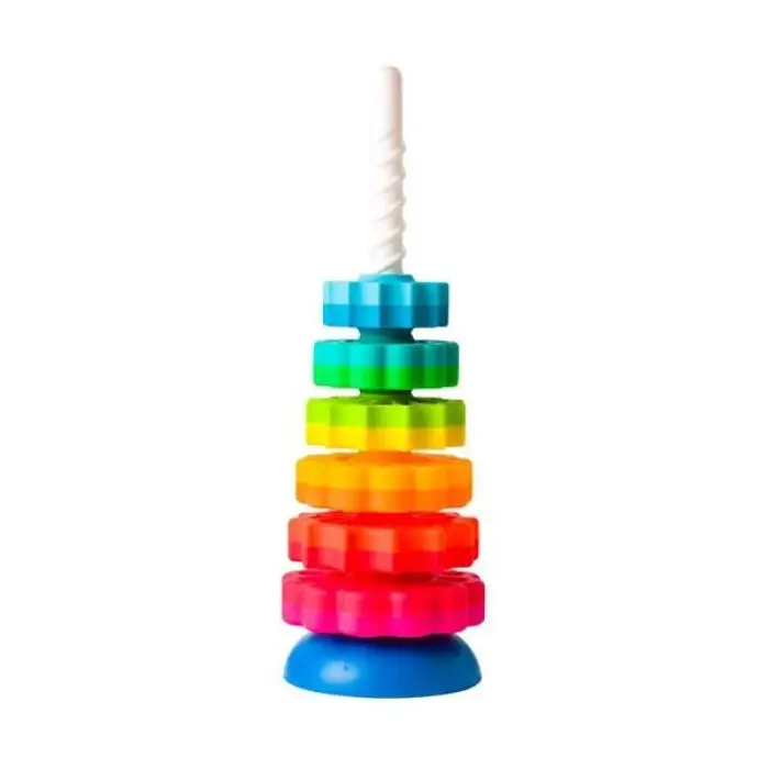 Гвинтова пірамідка Fat Brain Toys SpinAgain тактильна