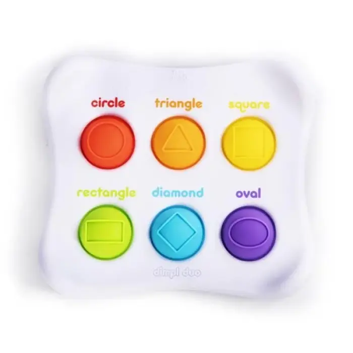 Сенсорная игрушка Fat Brain Toys Dimpl Duo Цвет Форма Брайль, симпл димпл / simple dimple
