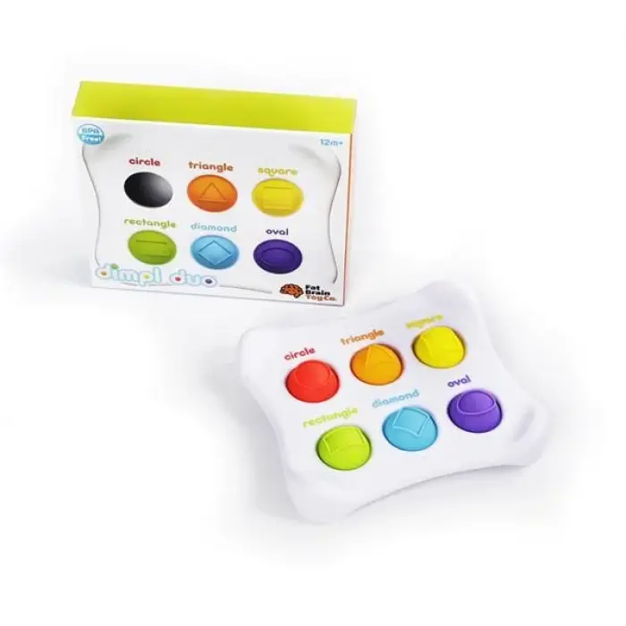 Сенсорная игрушка Fat Brain Toys Dimpl Duo Цвет Форма Брайль, симпл димпл / simple dimple