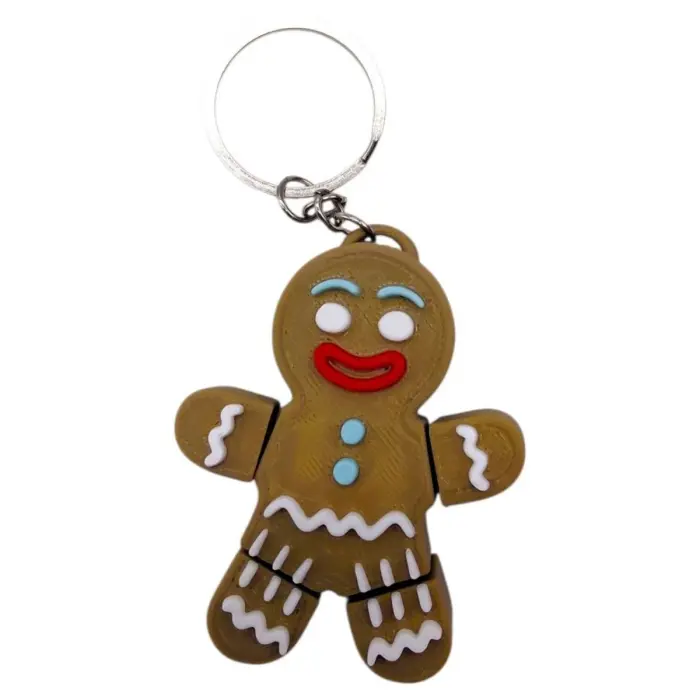 Брелок 3d друк "ЧОЛОВІЧОК-ПЕЧИВО" (ВИД 2), KEYCHAIN