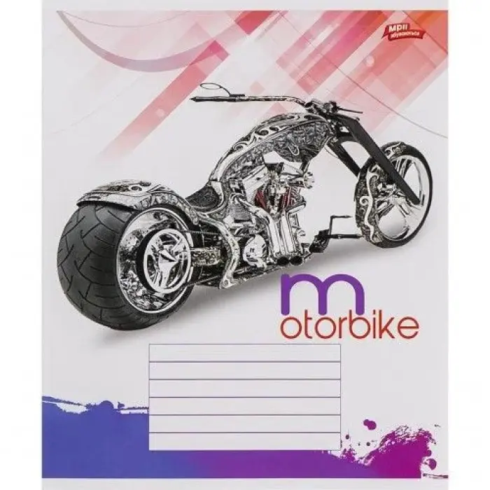 Зошит на 12л, лінія "MOTORBIKE" (20 шт)