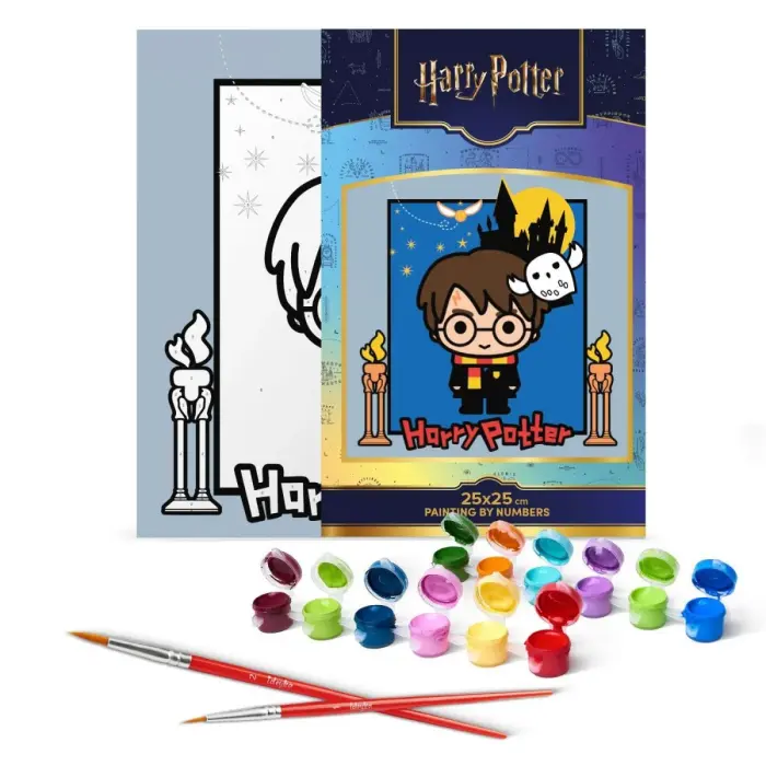 Набір для розпису по номерах для дітей WB "Harry Potter: Таємниці замку" 25х25см