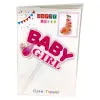 Топпер на торт "Baby girl" 14 см, розовый