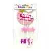 Топпер на торт "Happy Birthday: Луна" (Розовый)