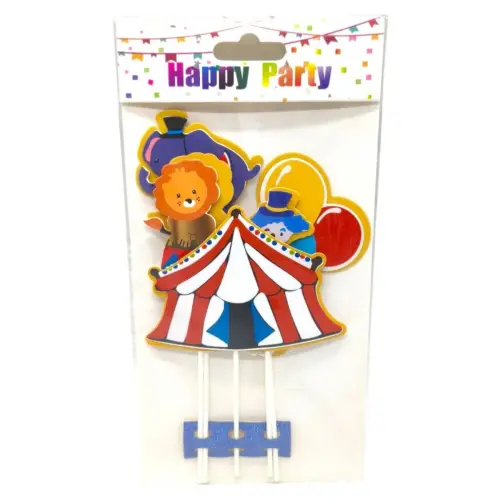 Топпер на торт дитячий "Happy Birthday" - ЦИРК