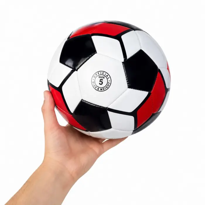 Мʼяч футбольний розмір 5 "Прапори" PU 320 г, двошаровий (БІЛИЙ)