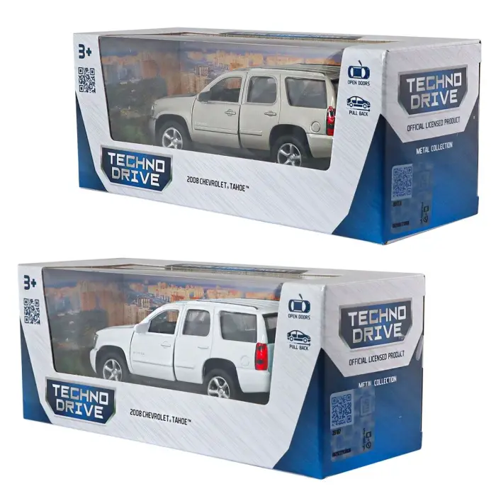 Автомодель - Chevrolet Tahoe 2008 (белый, серый)