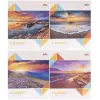 Тетрадь 60л клетка "Sunset" "Мечты сбываются" (12 экземпляров, микс)