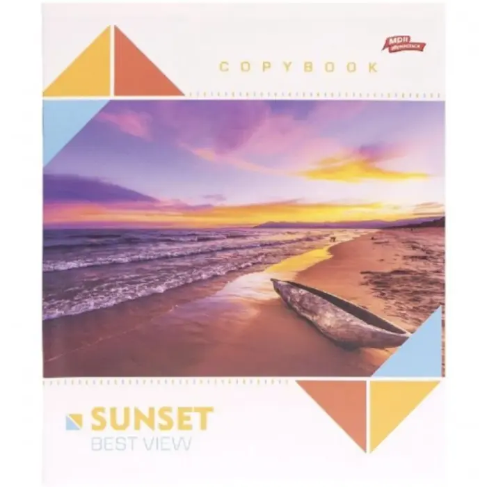 Тетрадь 60л клетка "Sunset" "Мечты сбываются" (12 экземпляров, микс)