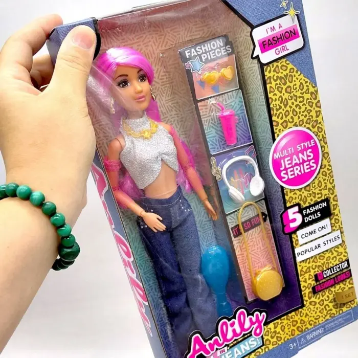 Лялька pink hair, серія jeans "Anilly"