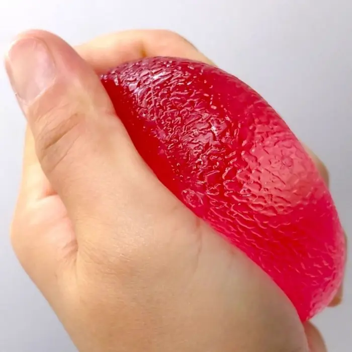 Сквіш антистресс мармелад кольоровий 6см #472 (12/144) (МАЛИНОВИЙ)