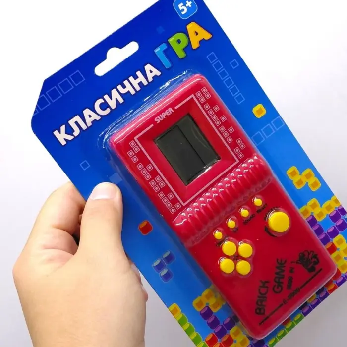 Электронная игра "Тетрис" 6,5*2*14,5 см (синий)